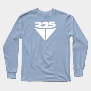 225 Aussie Valiant Badge (White on Blue) Long Sleeve T-Shirt